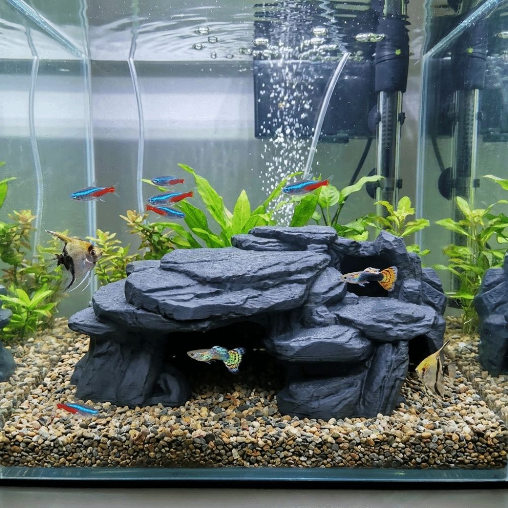 3D Printing Fish Tank Rockery  - огляд і ціна Aquarium Plants Live
