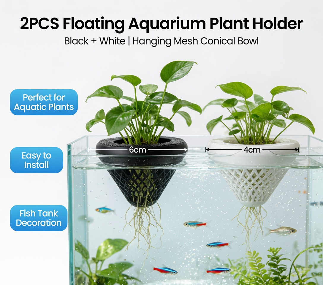 2PCS Floating Aquarium Plant H - огляд і ціна Aquarium Plants Live