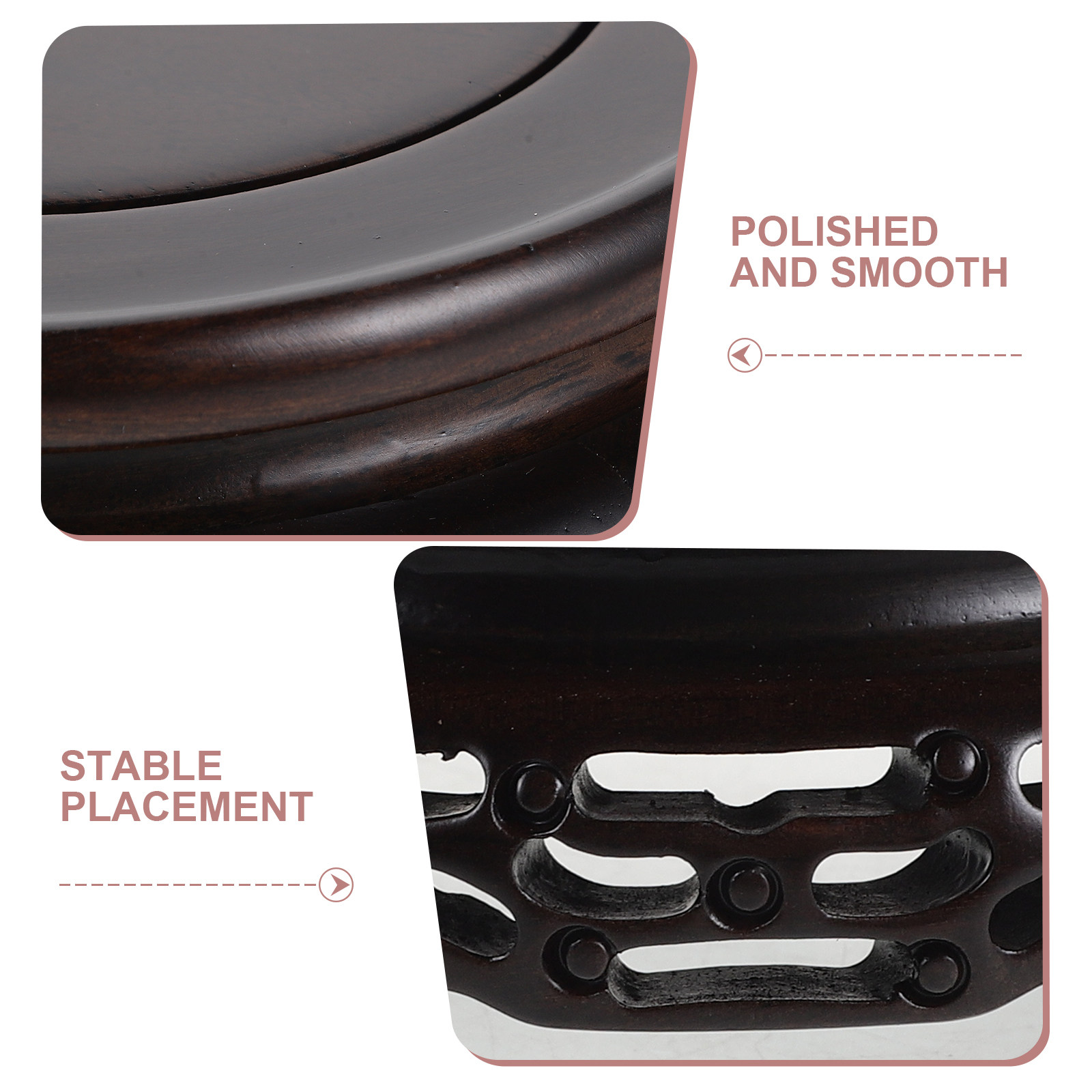 Wooden Vase Display Stand Roun - огляд і ціна Aquarium Plant Holder