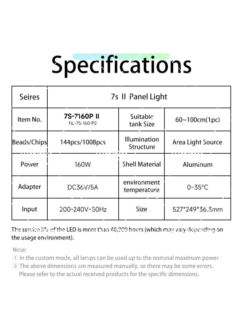 Aquarium LED Light 160W RGB Fu - огляд і ціна Aquarium Plant Light